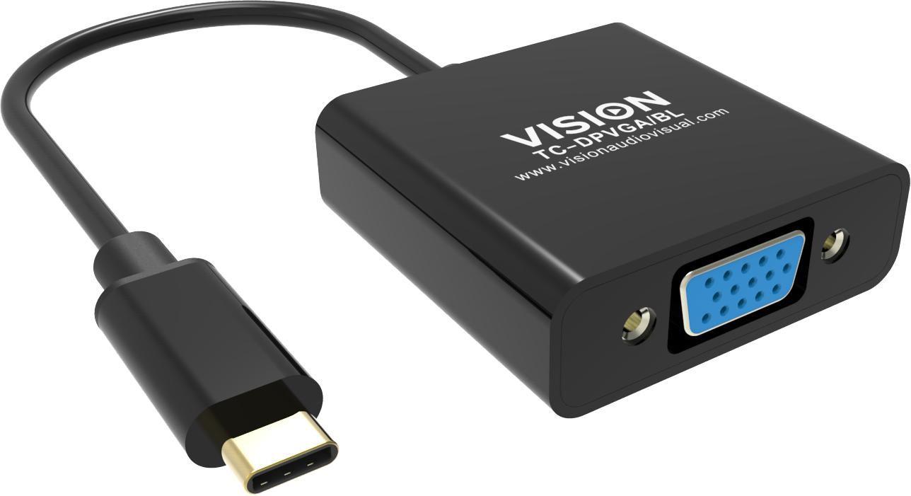 Vision TC-USBCVGA/BL cavo e adattatore video USB tipo-C VGA D-Sub Nero (VISION Professional installation-grade USB-C to VGA ada