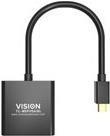 Vision TC-MDPVGA/BL cavo e adattatore video Mini DisplayPort VGA D-Sub Nero (VISION Professional installation-grade Mini Displa