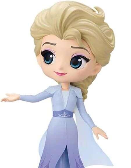 Banpresto Disney Characters Q Posket Frozen 2 Vol 2 Elsa - Figura da collezione - Altezza 14 cm circa. - Realizzato in PVC e ABS