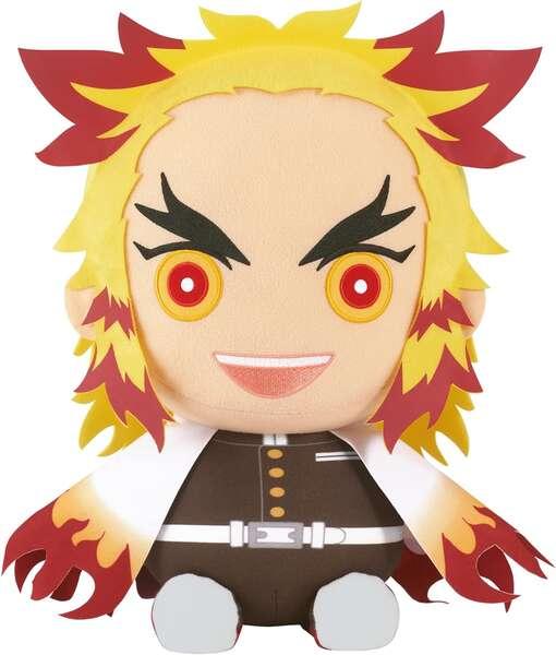 Banpresto Demon Slayer Kimetsu No Yaiba Kyojuro Rengoku - Peluche grande - Altezza 32 cm circa.