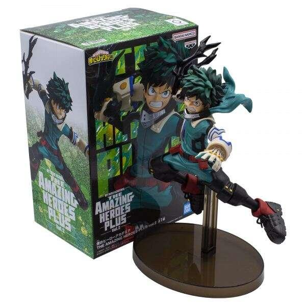 Banpresto My Hero Academia The Amazing Heroes Plus Vol. 2 Izuku Midoriya Deku Black Whip - Figura da collezione - Altezza 13 cm