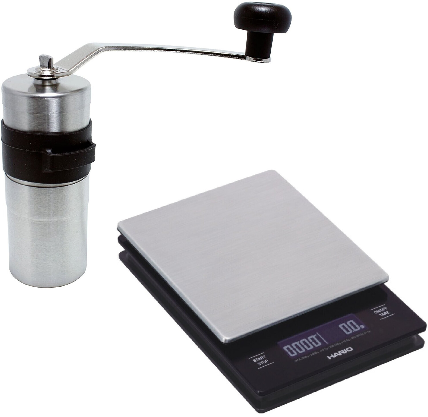 MacinacaffÃƒÂ¨ Porlex Mini a 2 mani in acciaio inox con macina in ceramica