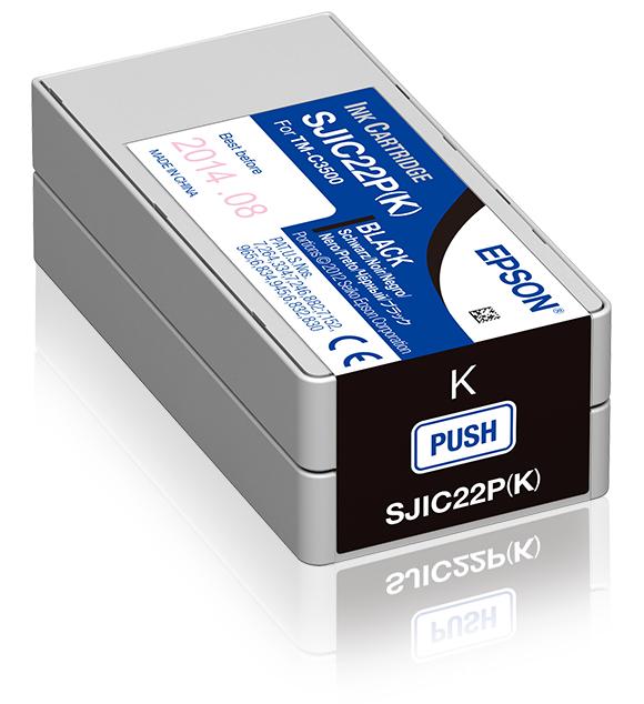 ORIGINAL Epson Cartuccia d'inchiostro nero C33S020601 SJIC22P-K 32,6ml
