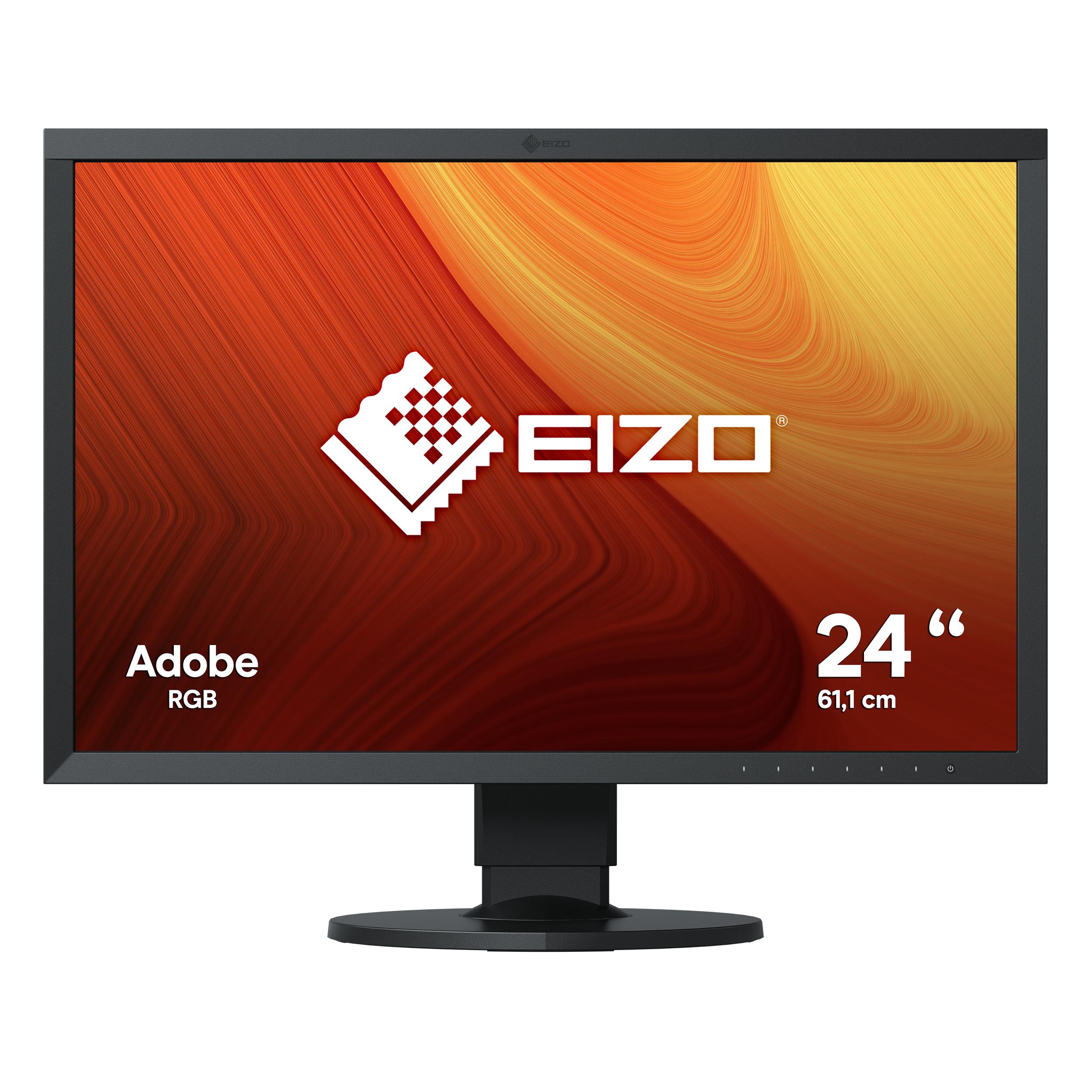 24" 1610 1920x1200 wide gamut IPS LCD 350 cd/sqm Display Port HDMI DVI-D incluso ColorNavigator color nero