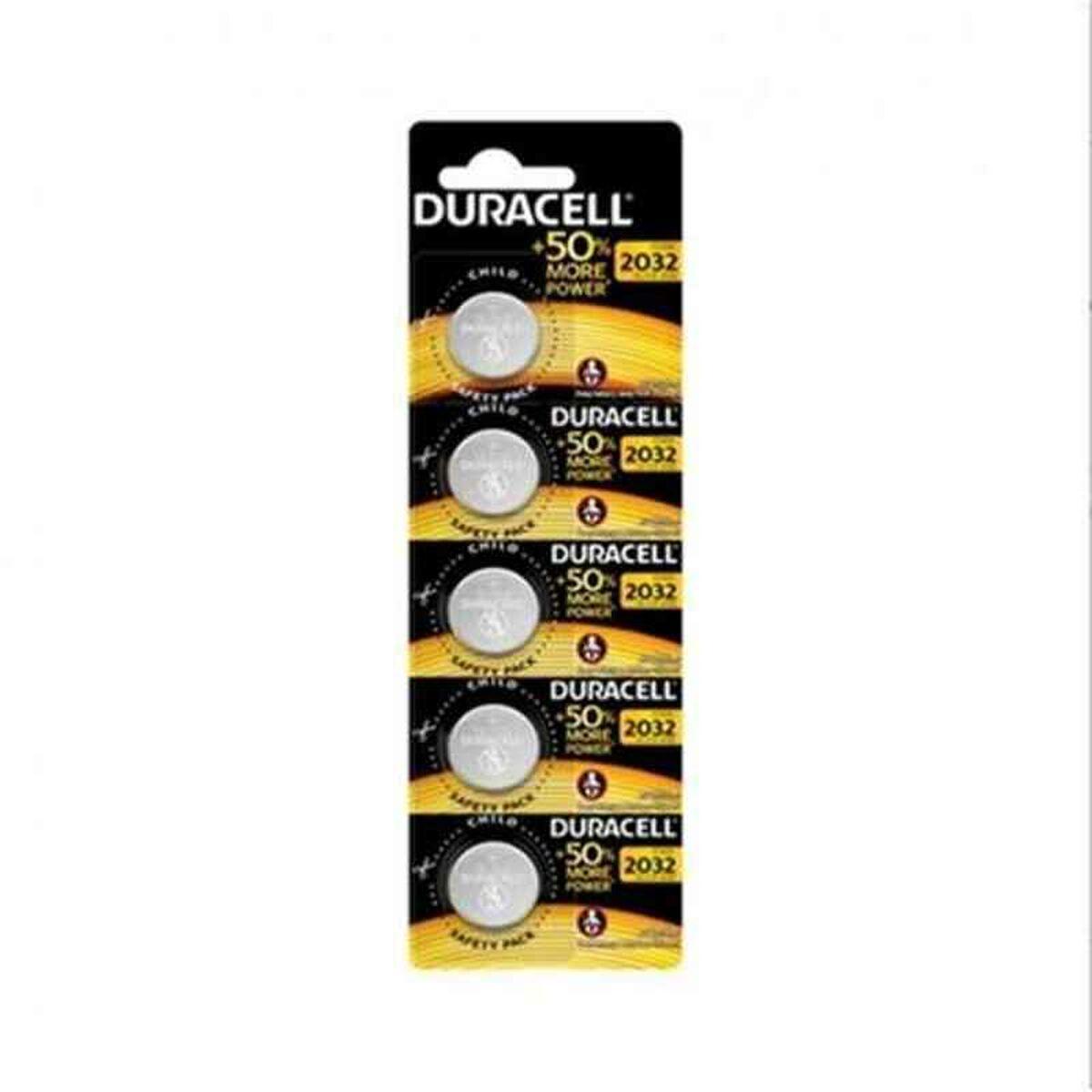 Batteria a bottone al litio Duracell CR2032 3V BLISTER*5