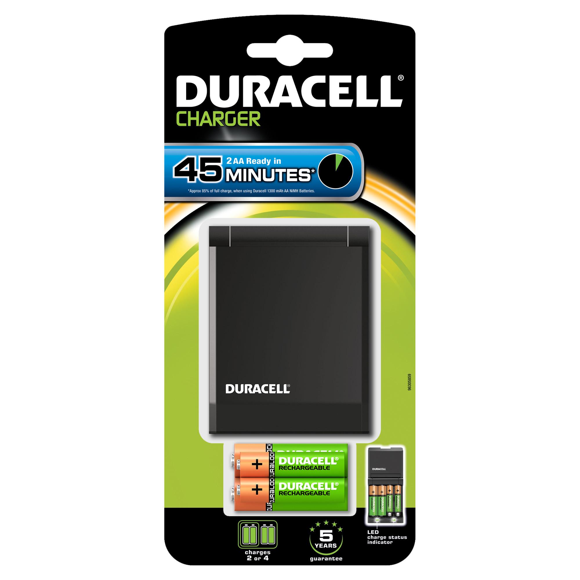 Duracell 45m Charger 2 x AA/AAA