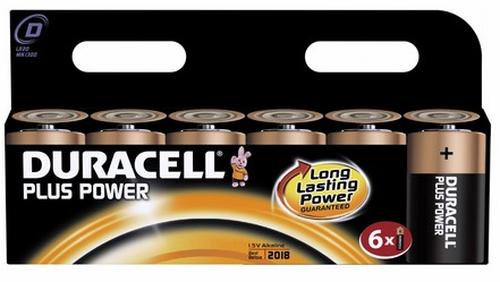 Duracell Plus D Size 6 Pack