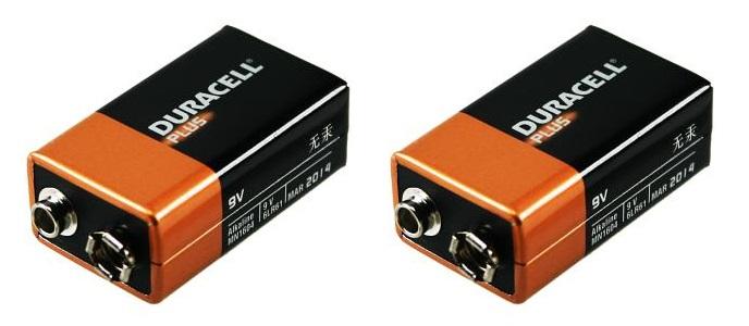 Duracell Plus 9V 2 Pack