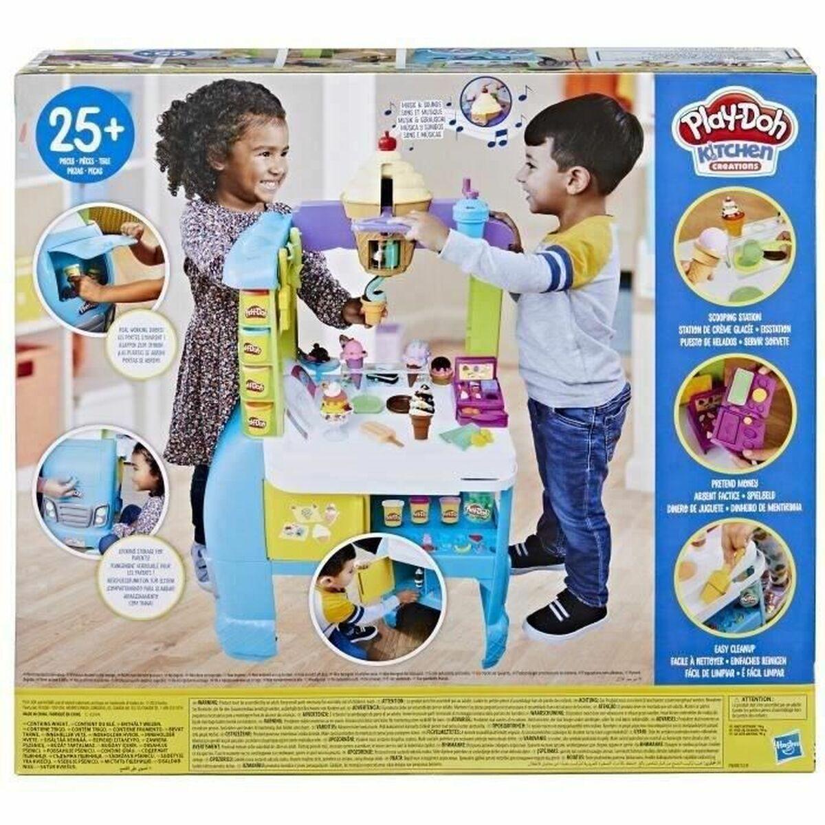 Set di Plastilina Play-Doh Giant Ice Cream Truck 25 Pezzi Gelato