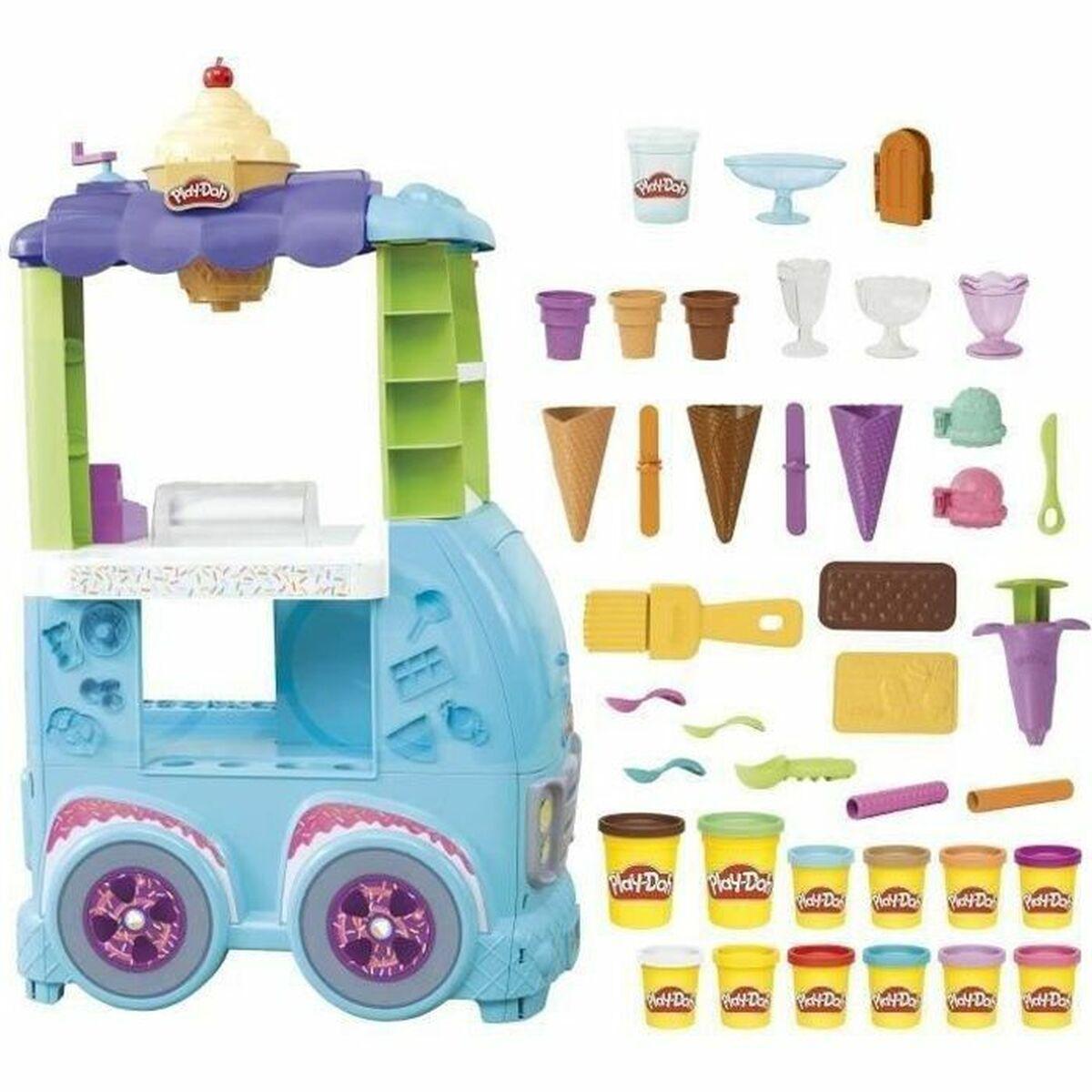 Set di Plastilina Play-Doh Giant Ice Cream Truck 25 Pezzi Gelato