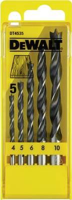 Dewalt - Sostituzione del trapano - per chipboard, compensato, legno morbido - legno duro - 5 mm, 6 mm, 8 mm, 10 mm, 4 mm - lun