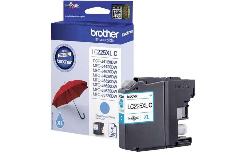 Brother LC-225XLCBP cartuccia d'inchiostro 1 pz Originale Ciano (Brother LC225XLCBP - H?jtydende - cyan)