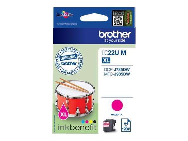 Brother LC-22UY cartuccia d'inchiostro Originale Resa elevata (XL) Giallo