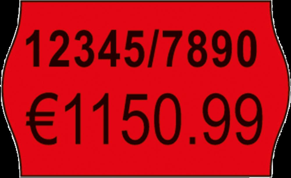 Avery Purpose Form RPLP1626 - Paper - adesivo permanente - perforato - rosso - 26 x 16 mm 12000 etichette (10 roll (s) x 1200)