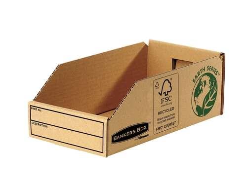 Fellowes Bankers Box Earth Cardboard VAY 147mm - Gruppo manuale - Certificazione FSC di cartone riciclato - Colore marrone