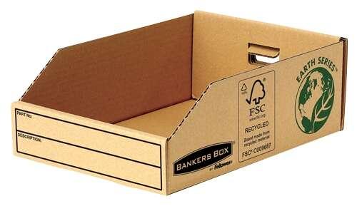 Fellowes Bankers Box Earth Cardboard VAY 200mm - Gruppo manuale - Certificazione FSC in cartone riciclato - Colore marrone