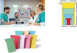 Nobo Schede a T Indice 3 blu chiaro 100 (Nobo T-Cards A80 Size 3 Light Blue Pack 100 2003006)
