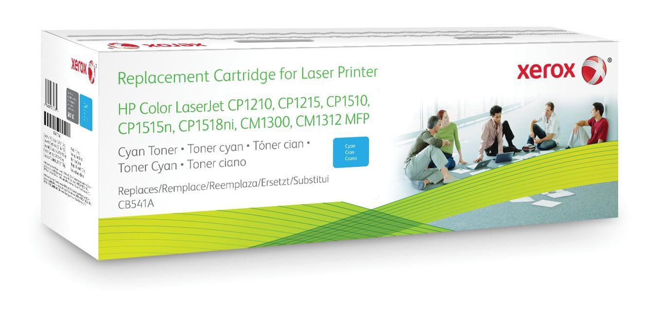 Xerox Cyan Tonerpatrone (ersetzt HP CB541A ) fr HP Color LaserJet CM1312 MFP CM1312nfi MFP CP1215 CP1515n CP1518ni