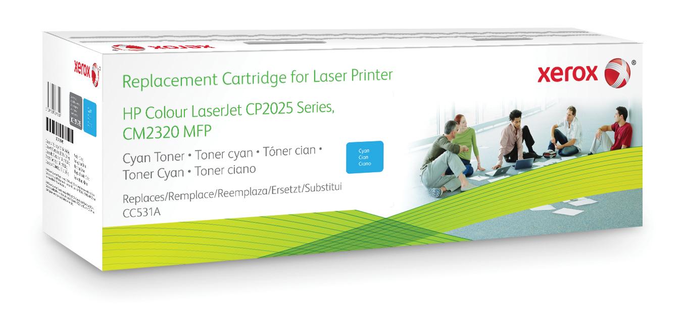 Xerox Tonerpatrone (ersetzt HP CC532A ) 1 x Gelb 2800 Seiten fr HP Color LaserJet CM2320fxi CM2320n CM2320nf CP2025 CP2025d