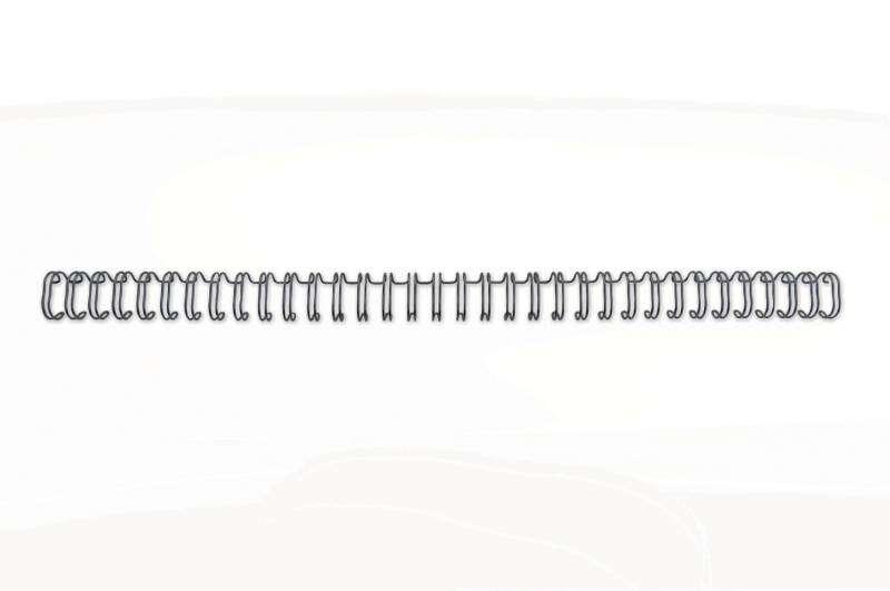 GBC Wirebind Rilegatura a filo 31 n. 5 8 mm - A4 Nero (100) - Durevole - Protezione della spaziatura di precisione - Costruzion
