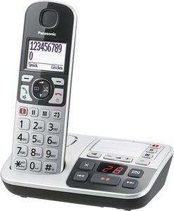 KX-TGE520GS, telefono DECT, ricevitore cordless, funzione vivavoce, 150 voci