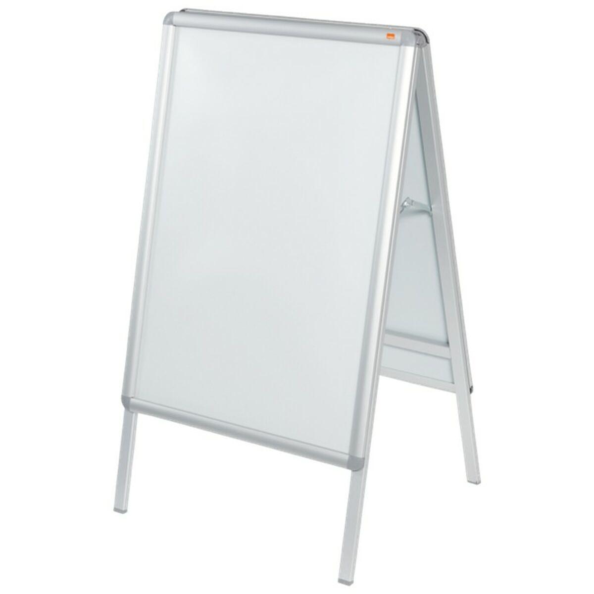 Nobo Cornici a Scatto A Cavalletto (Nobo A Board Snap Frame Poster Display A1 Aluminium Frame Plastic Front Silver 1902206 DD)