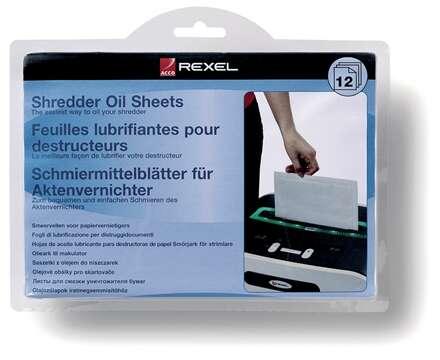Rexel 2101948 Shredder Lubricant Sheets 12pk