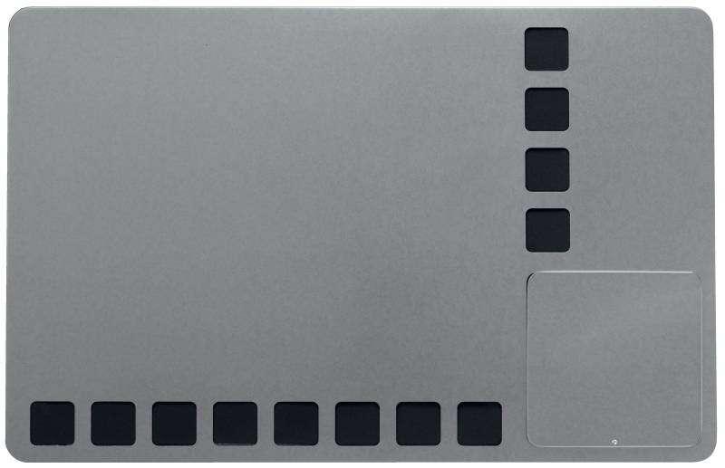 Lavagna magnetica piccola Nobo con griglie in schiuma per fissare gli appunti - 610x390 mm - Multifunzionale e senza cornice -