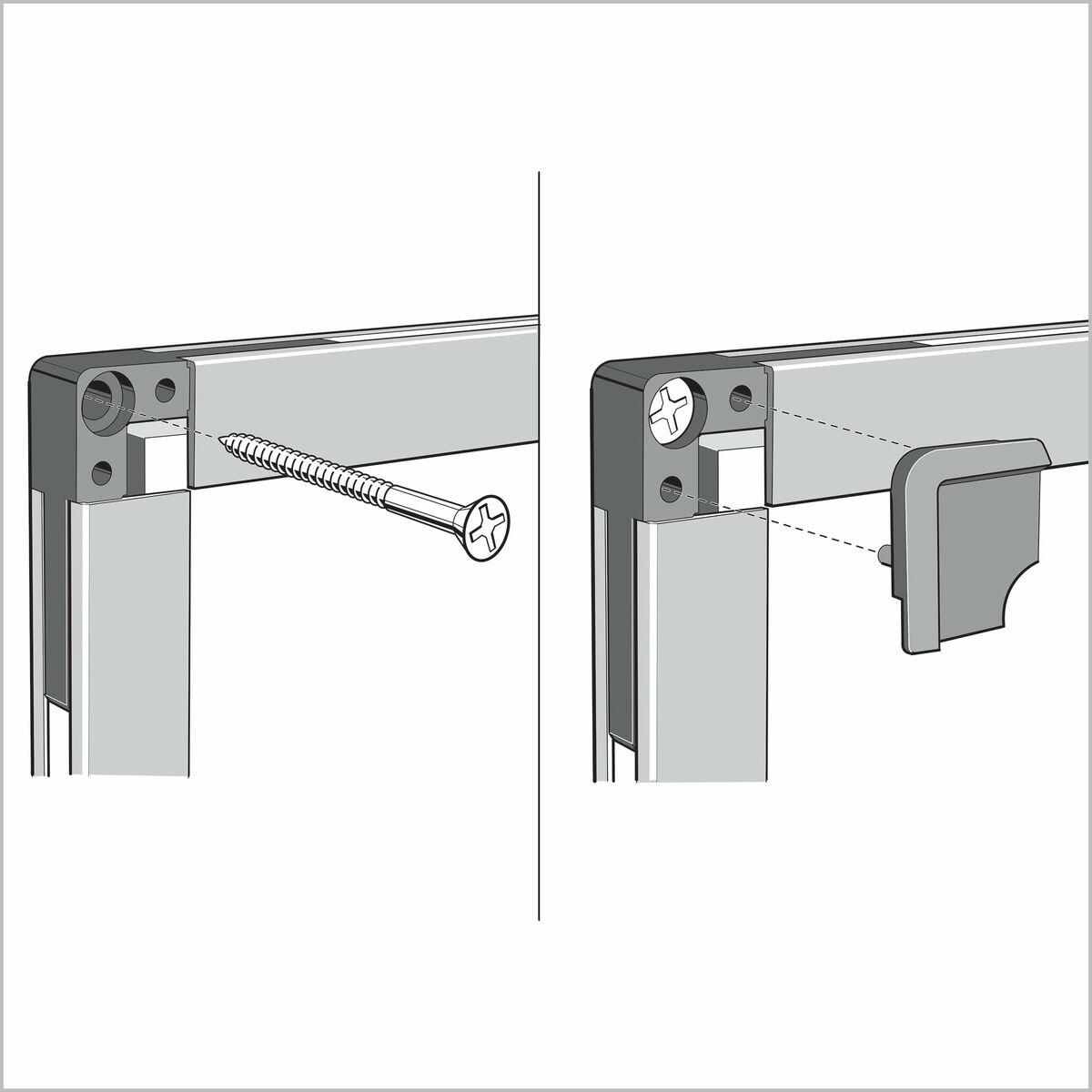 Nobo Basic Bacheca fissa Blu Feltro (Nobo Felt Notice Board Aluminium Trim 1200x900mm Blue DD)