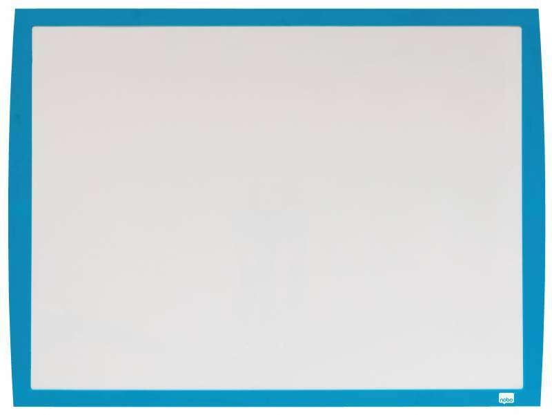 Lavagna magnetica piccola Nobo 585x430 cm - Cornice dai colori vivaci - Accessori coordinati per lavagna - Blu