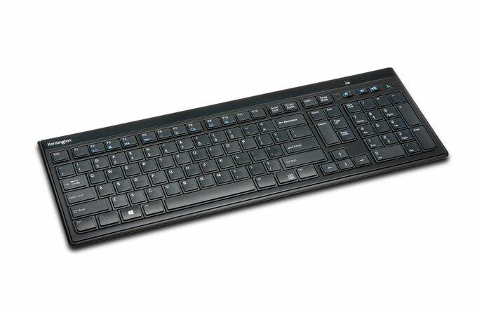 Kensington Advance Fit tastiera RF Wireless QWERTY Inglese Nero (Kensington Advance Fit Slim - Keyboard - wireless - 2.4 GHz -