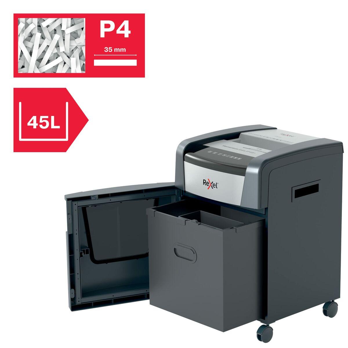Rexel XP418 distruggi documenti Triturazione incrociata 55 dB Nero (Rexel Momentum Extra XP418 45L P-4 Cross Cut Shredder 20214
