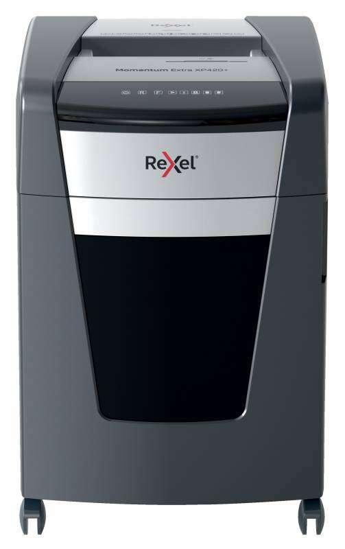 Rexel XP420 distruggi documenti Triturazione incrociata 55 dB Nero (Rexel Momentum Extra XP420 60L P-4 Cross Cut Shredder 20214