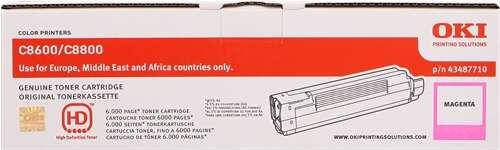 43487710 TONER MAGENTA C8600 6K