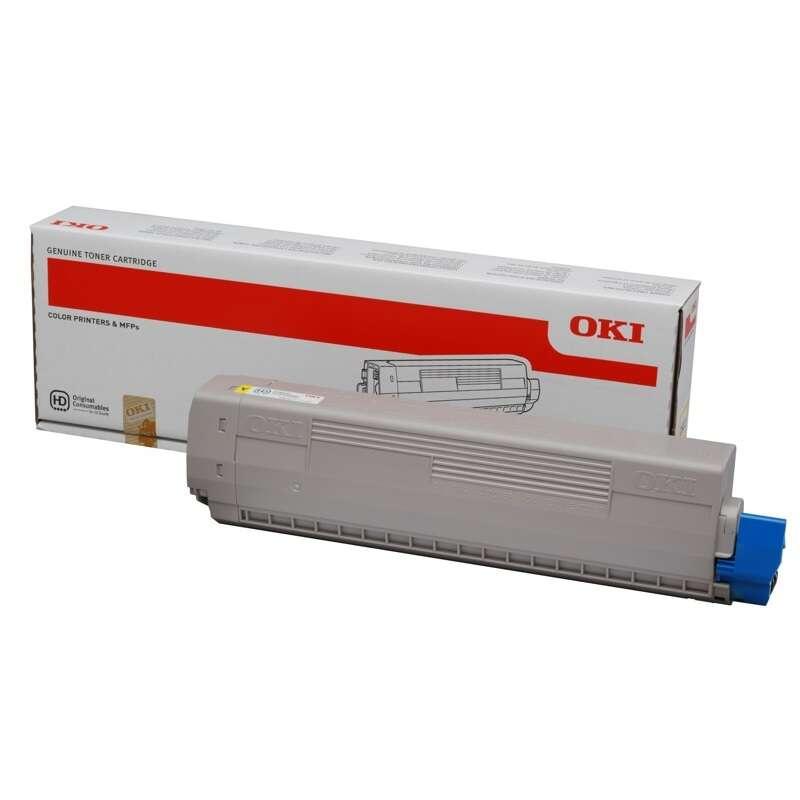 Tonerpatrone fr C822dn - 822n Farbe gelb Reichweite ca. 7300 Seiten DIN A4