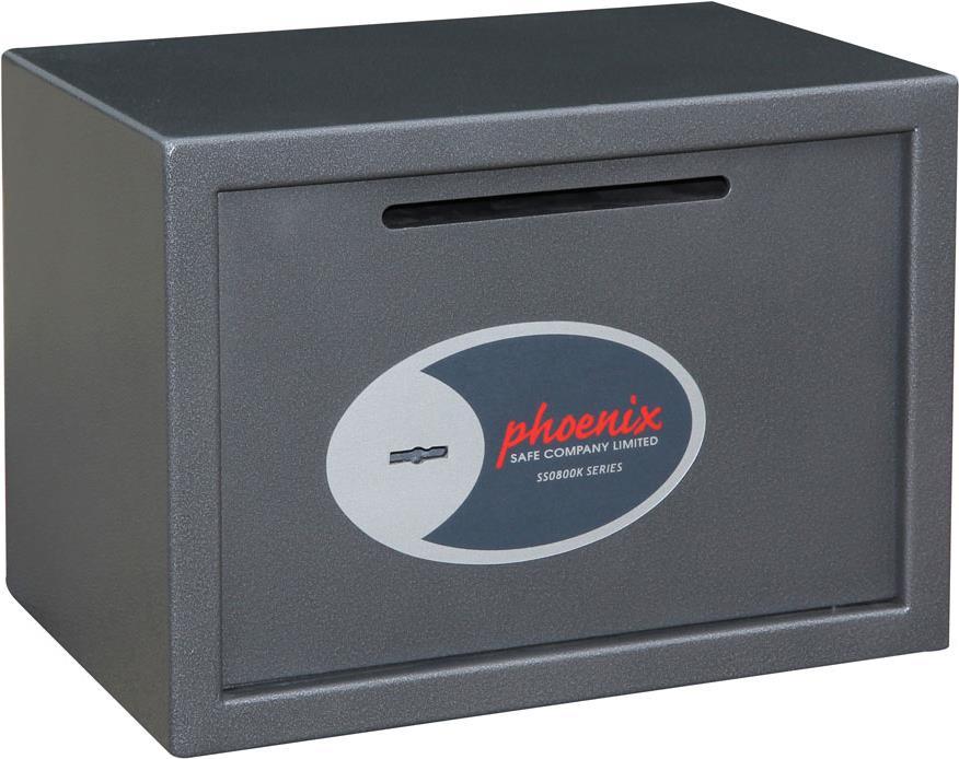 Phoenix SS0802KD 17L Acciaio Grafite Metallico cassaforte (Phoenix Vela Deposit Home and Office Size 2 Safe Key Lock Graphite G