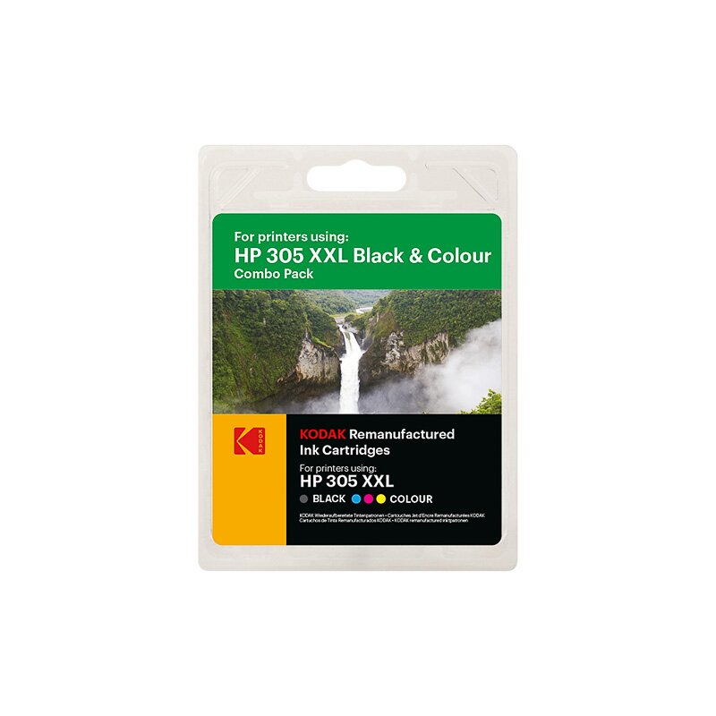 KODAK COMPAT HP HP305 XL Black & Colour Combo Pack