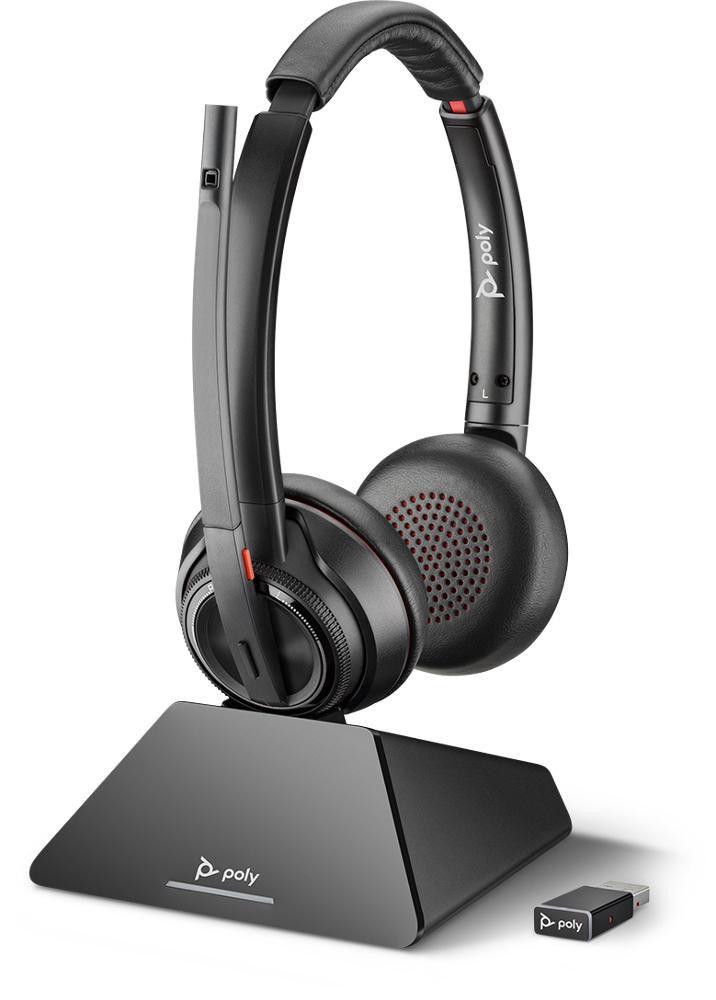 POLY W8220 Auricolare Wireless A Padiglione Ufficio Bluetooth Nero