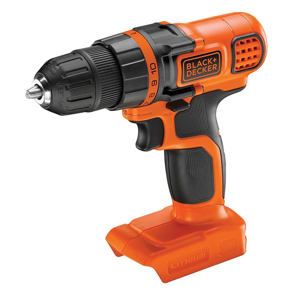 Trapano avvitatore a batteria BDCDD18N 18 V arancione nero senza batteria e caricabatterie