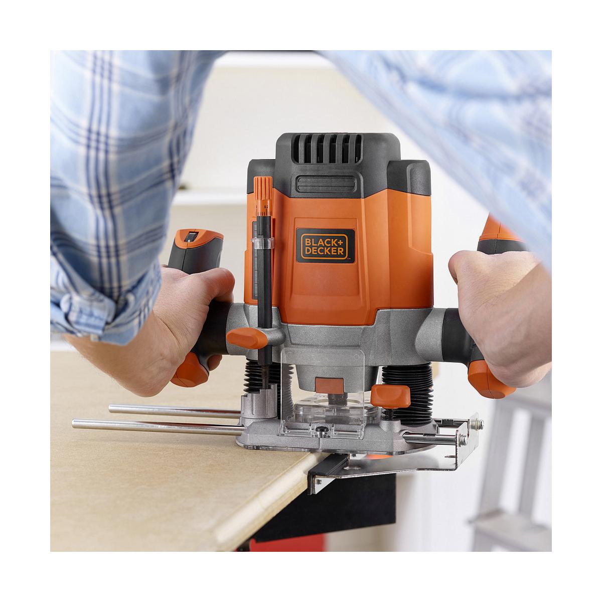 Trapano a corona/Fresatrice Black & Decker 1200eka-qs
