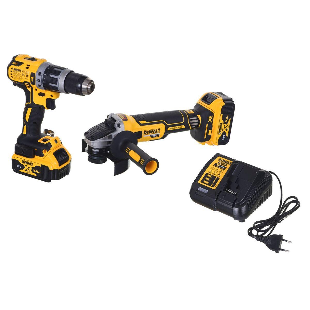 Set trapano a percussione/smerigliatrice angolare DeWalt DCK2080P2T-QW 18 V