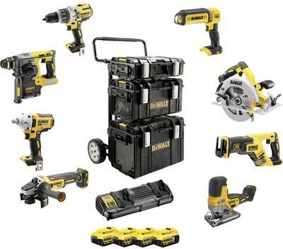 Batteria combinata DCK856P4 18Volt giallo nero 8 macchine cordless 4x batteria