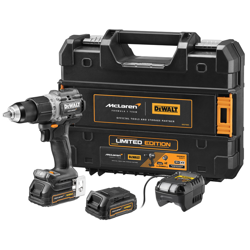 Trapano avvitatore a batteria Dewalt DCD85ME2QT-QW McLaren Edition