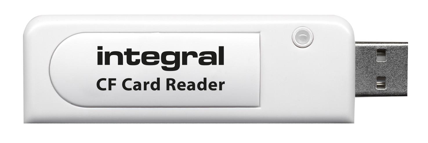 Integral USB2.0 CARDREADER SINGLE SLOT CF lettore di schede Bianco (USB 2.0 CARD READER SINGLE SLOT COMPACT FLASH INTEGRAL ETAI