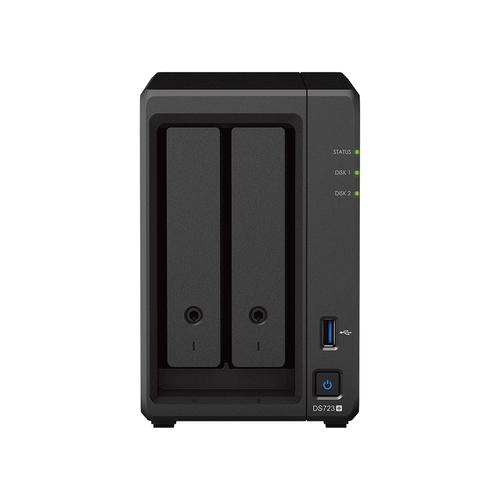 Synology DiskStation DS723 NAS Desktop Collegamento ethernet LAN Nero R1600 (Synology DS723 36TB Synology HAT53 2 bay desktop N