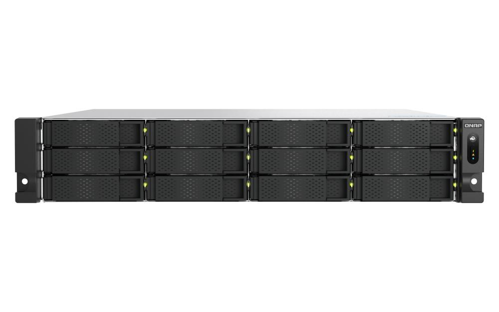 QNAP TS-h1277AXU-RP NAS Armadio (2U) Collegamento ethernet LAN Alluminio Nero