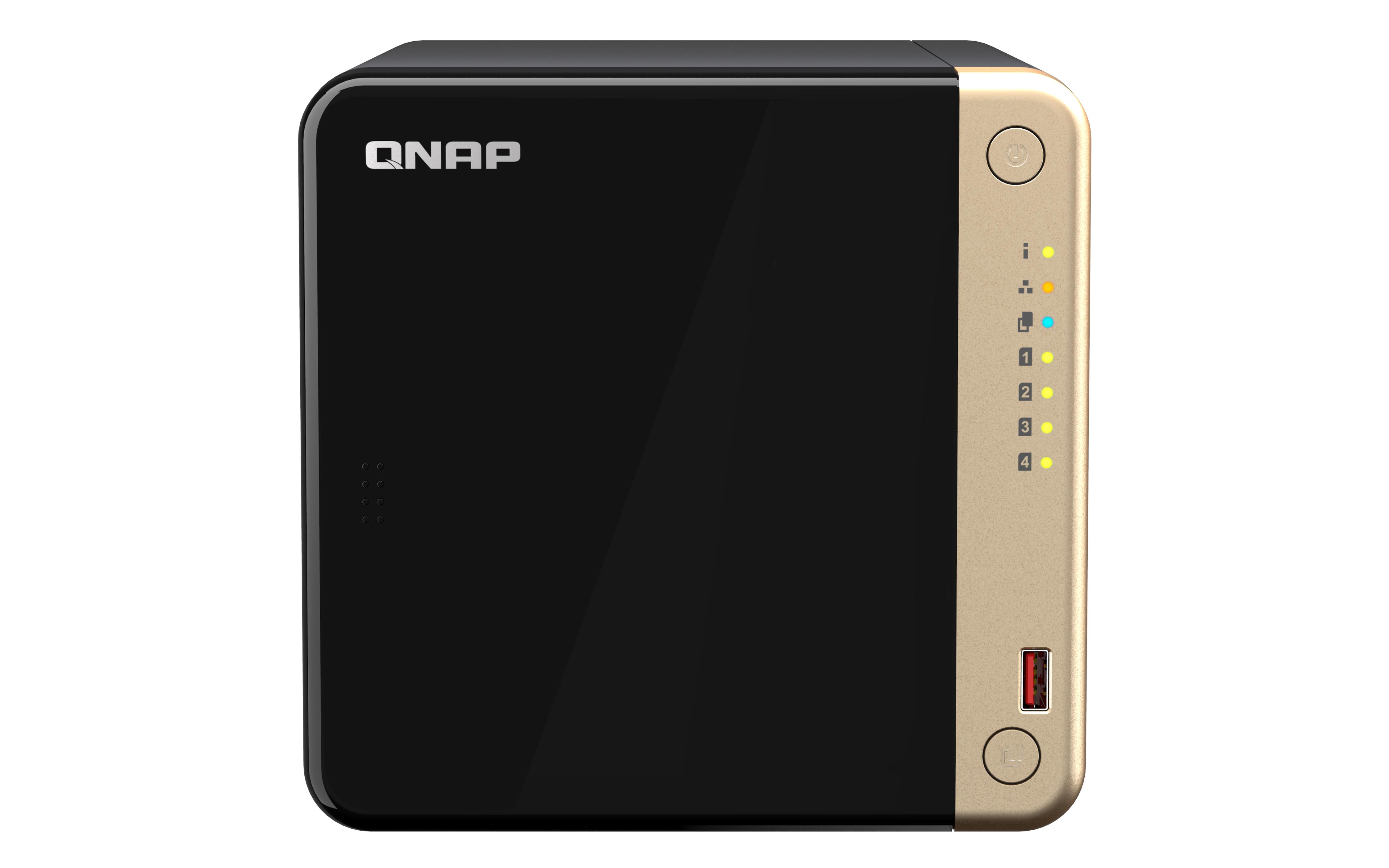 QNAP 72TB Seagate Exos TS-464-8G 4-Bay desktop NAS Intel Celeron N5105/N5095 quad-core 8 GB onboard not expandable 4 x 3.5/2.5