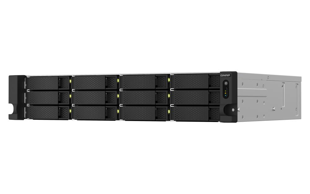 QNAP TS-1264U-RP NAS Armadio (2U) Collegamento ethernet LAN Alluminio Nero N5095