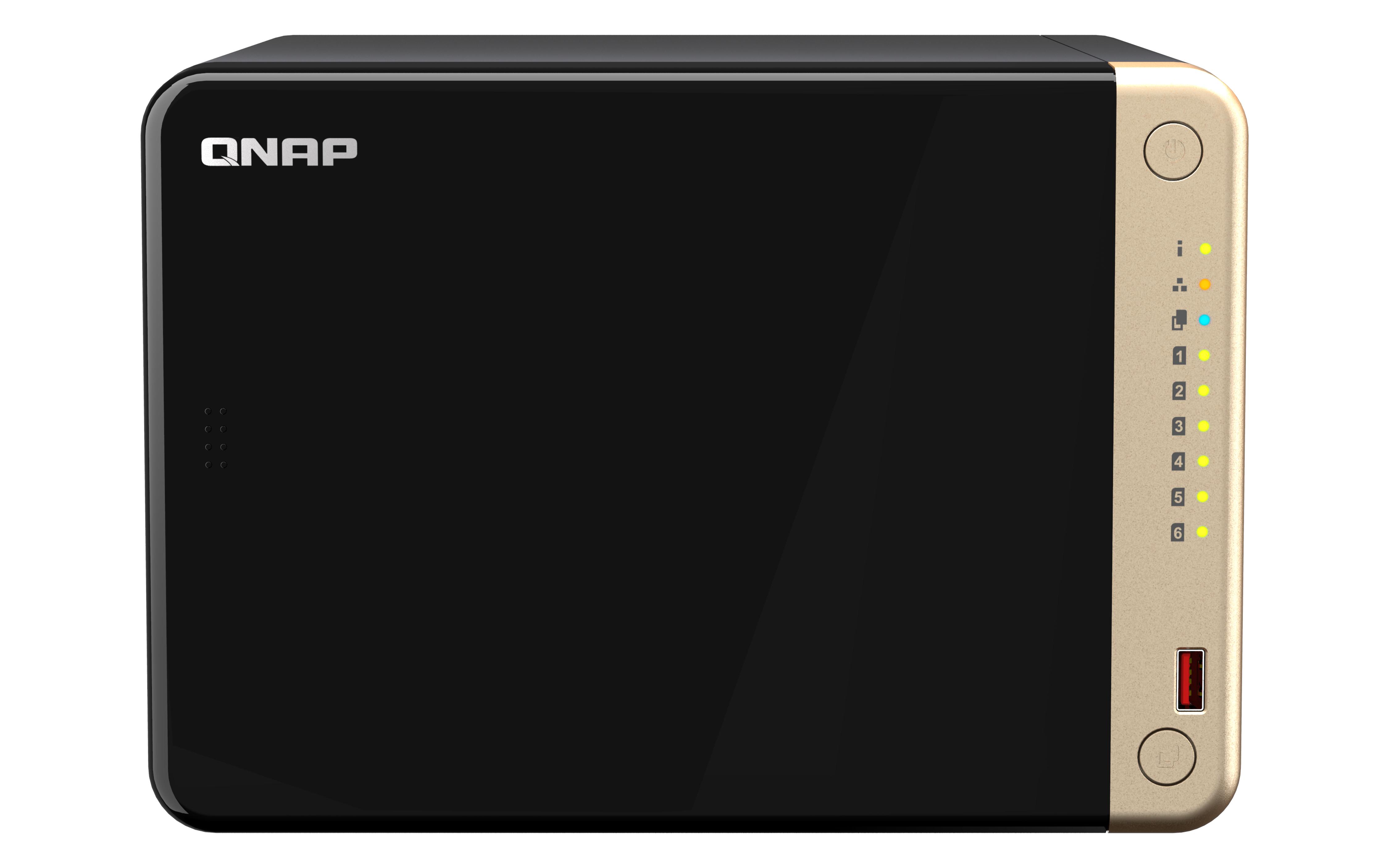QNAP TS-664 NAS Tower Collegamento ethernet LAN Nero N5095