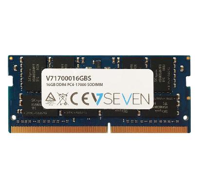 V7 16GB DDR4 PC4-17000 - 2133Mhz SO DIMM Notebook Mdulo de memoria - V71700016GBS (16GB DDR4 2133MHZ CL15 NON ECC - SO DIMM PC4
